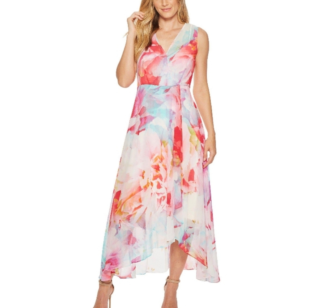 NWT Calvin Klein High Low Maxi Dress